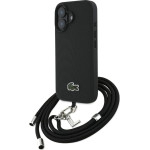 LACOSTE Case Iconic Petit Pique Crossbody Cord Magsafe For Iphone 16 Plus Black - (LCHMBCP16MPVCK)