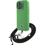 LACOSTE Case Iconic Petit Pique Crossbody Cord Magsafe For Iphone 16 Pro Green - (LCHMBCP16LPVCN)