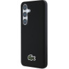 LACOSTE Case Iconic Petit Pique Woven Logo Cbdy Strap Magsafe To Samsung Galaxy S25 Black - (LCHMBCS25SPVCK)