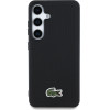 LACOSTE Case Iconic Petit Pique Woven Logo Cbdy Strap Magsafe To Samsung Galaxy S25 Black - (LCHMBCS25SPVCK)