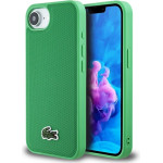 LACOSTE Case Iconic Petit Pique Woven Logo Magsafe For Iphone 16e Green - (LCHMPSE4PVCN)