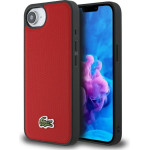 LACOSTE Case Iconic Petit Pique Woven Logo Magsafe For Iphone 16e Red - (LCHMPSE4PVCR)
