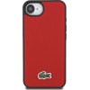 LACOSTE Case Iconic Petit Pique Woven Logo Magsafe For Iphone 16e Red - (LCHMPSE4PVCR)