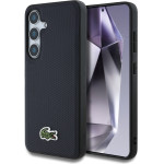 LACOSTE Case Iconic Petit Pique Woven Logo Magsafe For Samsung Galaxy S25 Navy Blue - (LCHMS25SPVCV)