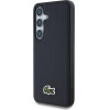 LACOSTE Case Iconic Petit Pique Woven Logo Magsafe For Samsung Galaxy S25 Navy Blue - (LCHMS25SPVCV)