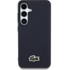 LACOSTE Case Iconic Petit Pique Woven Logo Magsafe For Samsung Galaxy S25 Navy Blue - (LCHMS25SPVCV)