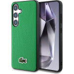 LACOSTE Case Iconic Petit Pique Woven Logo Magsafe To Samsung Galaxy S25 Plus Green - (LCHMS25MPVCN)