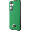 LACOSTE Case Iconic Petit Pique Woven Logo Magsafe To Samsung Galaxy S25 Plus Green - (LCHMS25MPVCN)