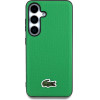 LACOSTE Case Iconic Petit Pique Woven Logo Magsafe To Samsung Galaxy S25 Plus Green - (LCHMS25MPVCN)