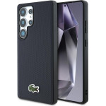 LACOSTE Case Iconic Petit Pique Woven Logo Magsafe To Samsung Galaxy S25 Ultra Navy - (LCHMS25LPVCV)