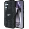LACOSTE Case Monogram W/ Silver Croc Logo Magsafe To Samsung Galaxy S25 Black - (LCHMS25SUBSK)