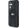 LACOSTE Case Monogram W/ Silver Croc Logo Magsafe To Samsung Galaxy S25 Black - (LCHMS25SUBSK)
