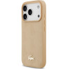LACOSTE Case Nomograme Gold Logo Magsafe For Iphone 17 Pro Beige - (LCHMP17LPNOB)