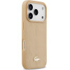 LACOSTE Case Nomograme Gold Logo Magsafe For Iphone 17 Pro Beige - (LCHMP17LPNOB)