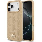 LACOSTE Case Nomograme Gold Logo Magsafe For Iphone 17 Pro Max Beige - (LCHMP17XPNOB)