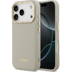 LACOSTE Champs Elysees Gold Logo Magsafe Case For Iphone 17 Pro Taupe - (LCHMP17LPCEGT)