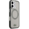 LACOSTE Etui Shockproof Transparent Frosted Magsafe Do Iphone 17 Szary - (LCHMP17SUGCOG)