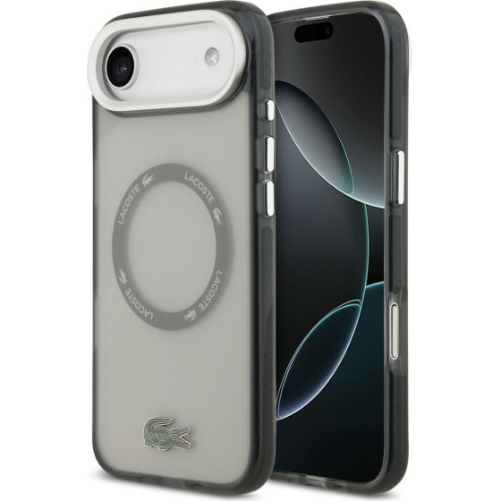 LACOSTE Etui Shockproof Transparent Frosted Magsafe Do Iphone Air Szary - (LCHMP17MUGCOG)
