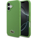 LACOSTE Iconic Petit Pique Woven Logo Magsafe Case For Iphone 17 Green - (LCHMP17SPVCN)