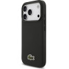 LACOSTE Iconic Petit Pique Woven Logo Magsafe Case For Iphone 17 Pro Black - (LCHMP17LPVCK)