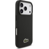 LACOSTE Iconic Petit Pique Woven Logo Magsafe Case For Iphone 17 Pro Black - (LCHMP17LPVCK)
