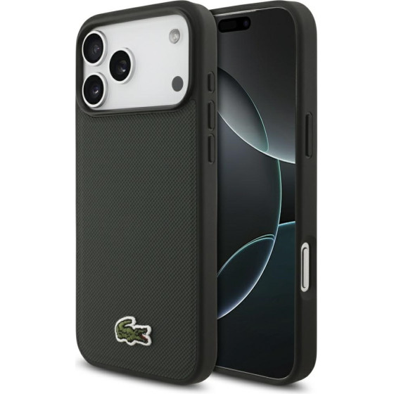LACOSTE Iconic Petit Pique Woven Logo Magsafe Case For Iphone 17 Pro Max Sinople - (LCHMP17XPVCE)