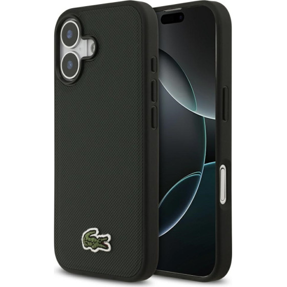 LACOSTE Iconic Petit Pique Woven Logo Magsafe Case For Iphone 17 Sinople - (LCHMP17SPVCE)