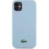 LACOSTE Iphone 11 / Xr 6.1 Light Blue Hardcase With Silicone Croc Logo And Magsafe - (LCHMN61SLOLB)