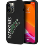 LACOSTE Iphone 13 Pro / 13 6,1 Black Hardcase Silicone Head Crocodile - (LCHC13LSHK)