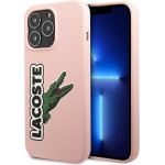 LACOSTE Iphone 13 Pro / 13 6,1 Pink Hardcase Silicone Head Crocodile - (LCHC13LSHI)