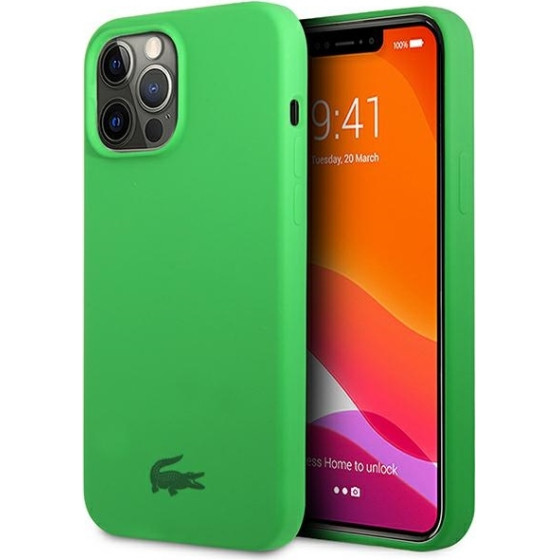 LACOSTE Iphone 13 Pro Max 6,7 Green Hardcase Silicone - (LCHCP13XSN)