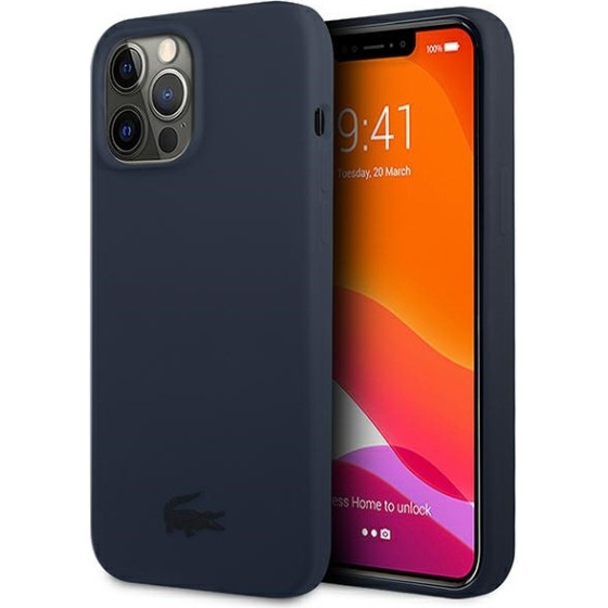 LACOSTE Iphone 13 Pro Max6,7 Navy Hardcase Silicone - (LCHCP13XSV)