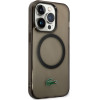 LACOSTE Iphone 14 Pro 6.1 Black Hardcase With Transparent Design And Magsafe - (LCHMP14LULOK)
