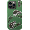 LACOSTE Iphone 14 Pro 6.1 Green Hardcase With Silicone And Allover Pattern Design - (LCHCP14LSON)