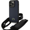 LACOSTE Iphone 14 Pro 6.1 Navy Hardcase Iconic Petit Pique Crossbody - (LCHCP14LSPVCV)