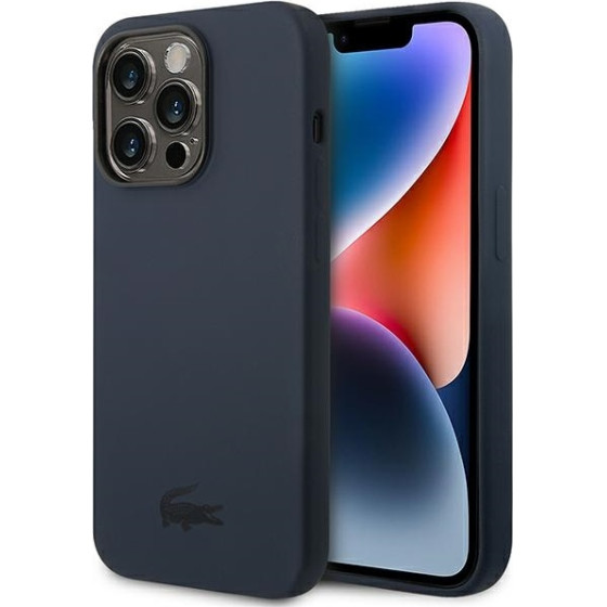 LACOSTE Iphone 14 Pro 6.1 Navy Hardcase With Silicone - (LCHCP14LSV)