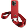 LACOSTE Iphone 14 Pro 6.1 Red Hardcase Iconic Petit Pique Crossbody - (LCHCP14LSPVCR)