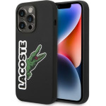 LACOSTE Iphone 14 Pro Max 6.7 Black Hardcase With Silicone And Head Crocodile Design - (LCHCP14XSHK)