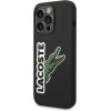 LACOSTE Iphone 14 Pro Max 6.7 Black Hardcase With Silicone And Head Crocodile Design - (LCHCP14XSHK)