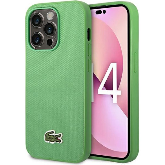 LACOSTE Iphone 14 Pro Max 6.7 Green Hardcase With Iconic Petit Pique Pattern And Magsa - (LCHMP14XPVCN)