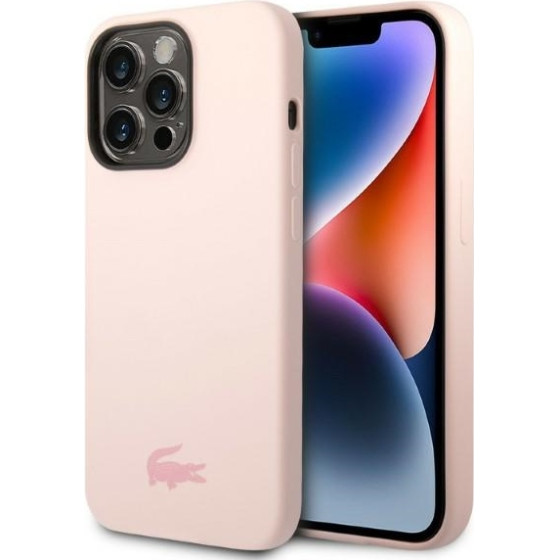 LACOSTE Iphone 14 Pro Max 6.7 Light Pink Hardcase With Silicone - (LCHCP14XSI)