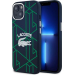 LACOSTE Iphone 15 / 14 / 13 6.1 Blue Hardcase Silicone Monogram Vintage Logo - (LCHMP15SSBIV)
