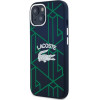 LACOSTE Iphone 15 / 14 / 13 6.1 Blue Hardcase Silicone Monogram Vintage Logo - (LCHMP15SSBIV)
