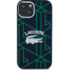 LACOSTE Iphone 15 / 14 / 13 6.1 Blue Hardcase Silicone Monogram Vintage Logo - (LCHMP15SSBIV)