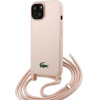 LACOSTE Iphone 15 / 14 / 13 6.1 Light Pink Hardcase Silicone Cord - (LCHCP15SSCCRLP)