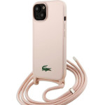 LACOSTE Iphone 15 / 14 / 13 6.1 Light Pink Hardcase Silicone Cord - (LCHCP15SSCCRLP)