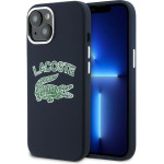 LACOSTE Iphone 15 / 14 / 13 6.1 Navy Blue Hardcase Silicone Cracked Logo Magsafe - (LCHMP15SUCRV)