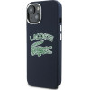 LACOSTE Iphone 15 / 14 / 13 6.1 Navy Blue Hardcase Silicone Cracked Logo Magsafe - (LCHMP15SUCRV)