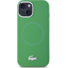 LACOSTE Iphone 15 6.1 Estragon Hardcase Silicone Croco Logo Magsafe - (LCHMP15SSMAN)