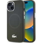 LACOSTE Iphone 15 6.1 Khaki Hardcase Silicone Croco Logo Magsafe - (LCHMP15SSMAB)